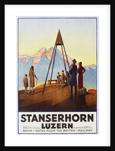 Stanserhorn Luzern Poster by Ernst Hodel