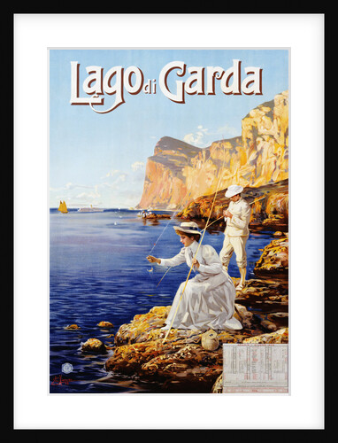 Lago di Garda Travel Advertisement Poster by Elio Aimenel