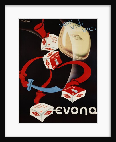 Evona Soap and Toiletries Advertisement Poster by Hofbauer Porkorny