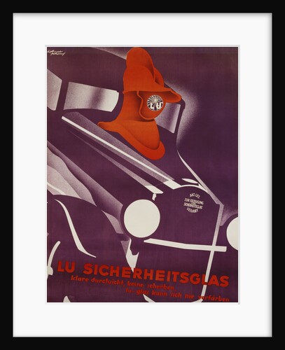 Lu Sicherheitsglas Automotive Safety Glass Poster by Hofbauer Porkorny