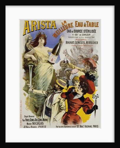 Arista Mineral Water Advertisement Poster by Pal