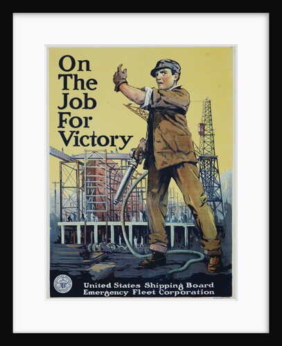 On the Job for Victory War Effort Poster by Anonymous