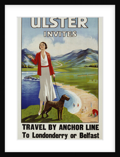 Ulster Invites Travel by Anchor Line Poster by Anonymous