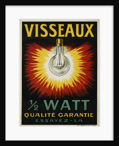 Visseaux 1/2 Watt Advertising Poster by Anonymous
