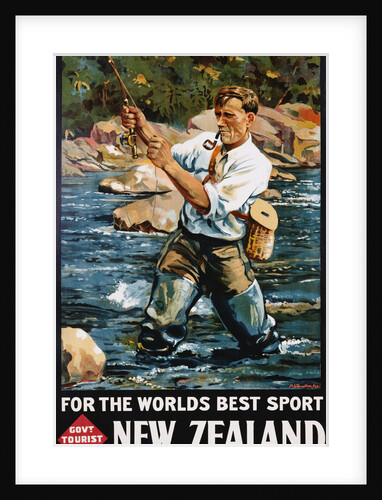 For the World's Best Sport, New Zealand Poster by M.A. Poulton