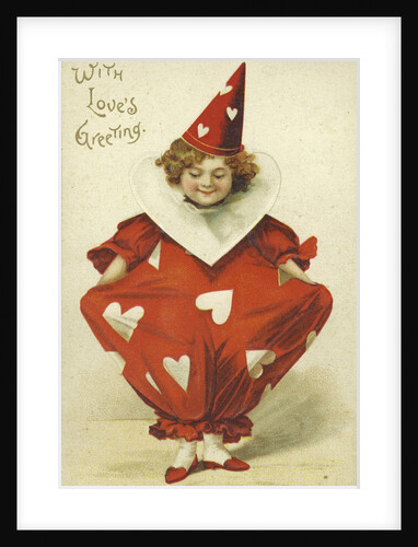 With's Love's Greeting Valentine Postcard by Anonymous