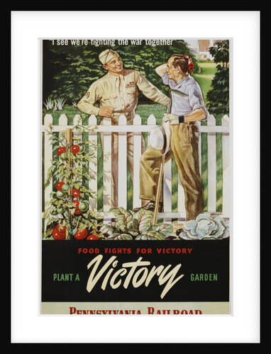 Food Fights for Victory, Plant a Victory Garden Poster by Anonymous