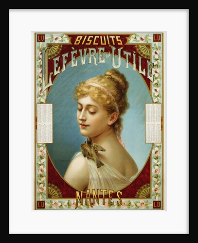 Biscuits Lefevre-Utile Poster by A.J. Chantron