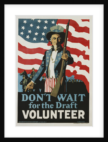 Don't Wait for the Draft, Volunteer Recruitment Poster by Anonymous