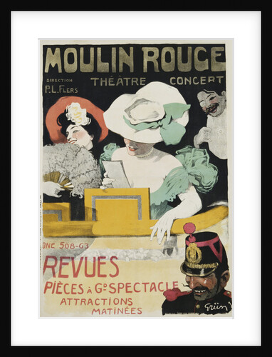Moulin Rouge Poster by Jules Alexandre Grun