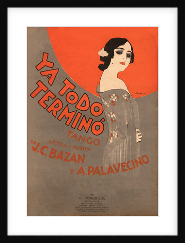 Ya Todo Termino Tango Music Sheet Cover by Leopoldo Metlicovitz