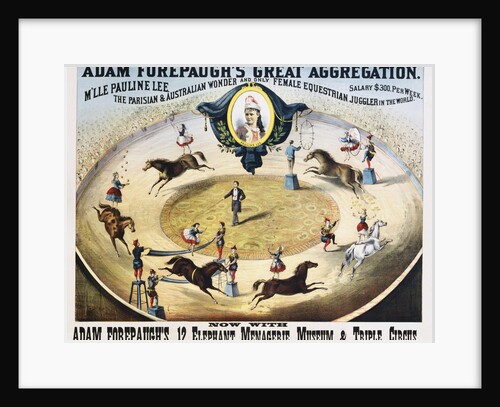 Adam Forepaugh's Great Aggregation Poster by Anonymous