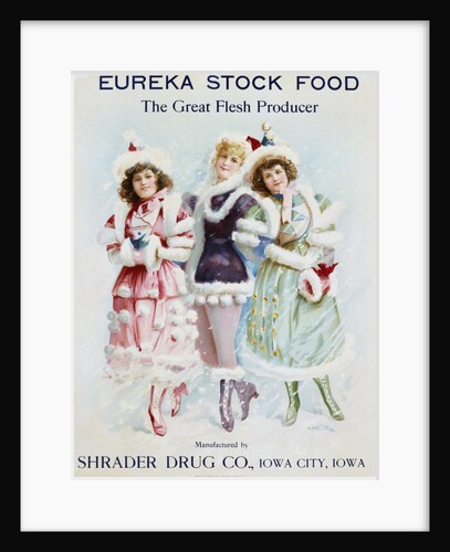 Eureka Stock Food: The Great Flesh Producer Advertising Poster by Anonymous