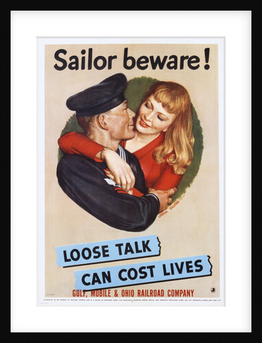 Sailor Beware! Poster by John Falter