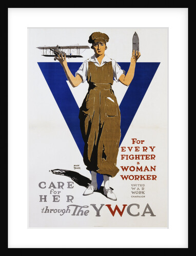 For Every Fighter a Woman Worker War Effort Poster by Adolph Triedler
