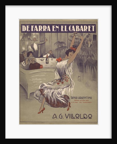 De Farra en el Cabaret Tango Sheet Music Cover by Anonymous