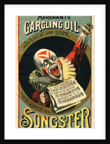 Merchant's Gargling Oil Advertisement Booklet Cover by Anonymous