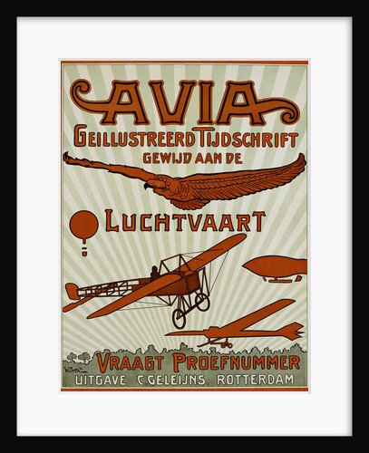 Avia Geillustreerd Tijdschrift Poster by Anonymous