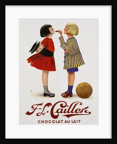 F-L Cailler's Chocolat au Lait Chocolate Advertisement Poster by Anonymous