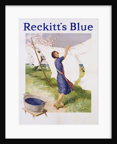 Reckitt's Blue Dye Advertisement Poster by Anonymous