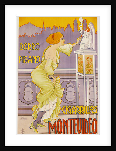 Montevideo Cigarrillos Poster by J. Borro