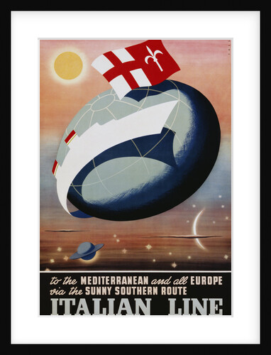 Italian Line Poster by Alda Sassi