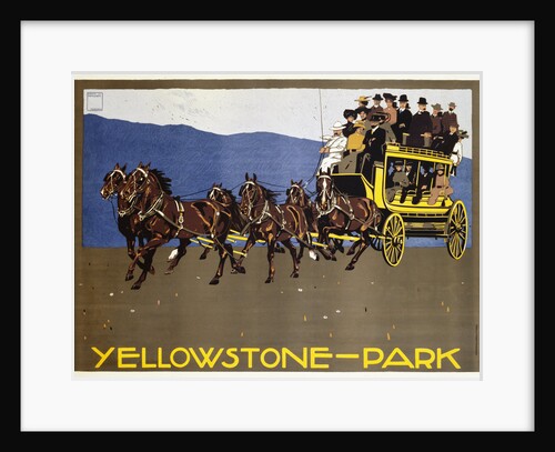 Yellowstone-Park Poster by Ludwig Hohlwein