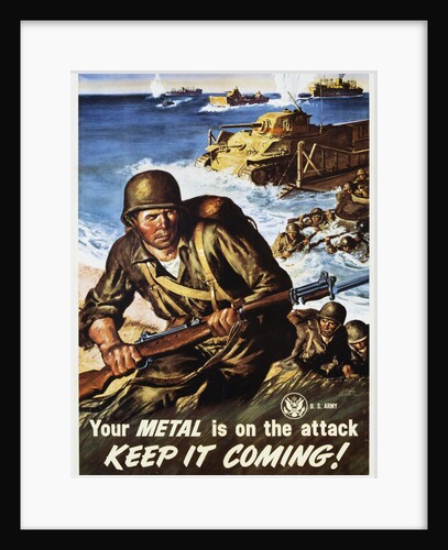 Your Metal Is on the Attack, Keep It Coming! Poster by Amos Sewell