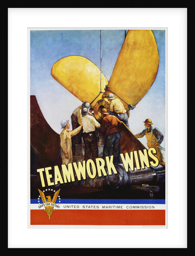 Teamwork Wins Poster by C.P. Benton