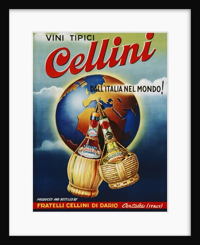Vini Tipici Cellini Wine Advertisement Poster by Anonymous