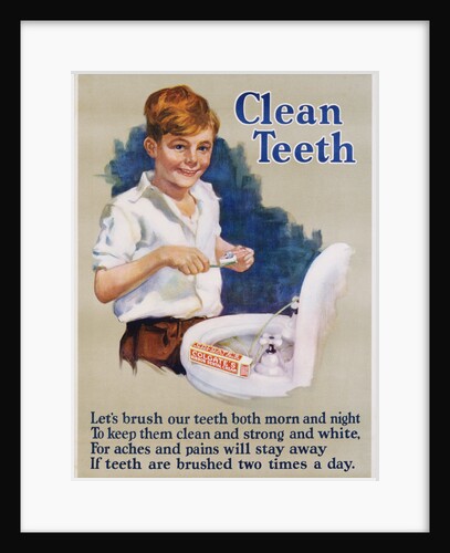 Clean Teeth Toothpaste Poster by Anonymous