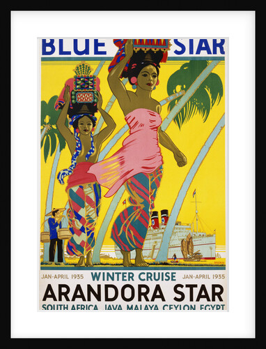 Blue Star Arandora Star Poster by Kenneth Shoesmith