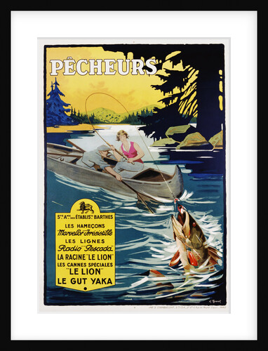 Pecheurs Advertisement Poster by Anonymous
