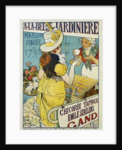A-La-Belle Jardiniere Flower Seeds Advertisement Poster by Hamner