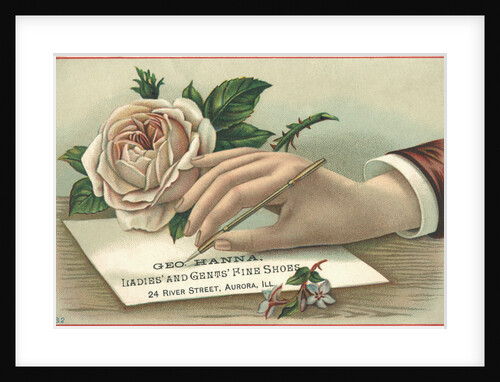 George Hanna, Ladies' And Gents' Fine Shoes Trade Card by Anonymous