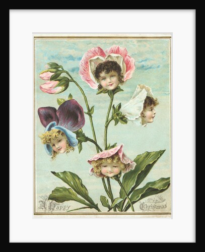 A Happy Christmas Postcard by Anonymous