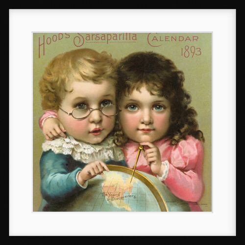 Hood's Sarsaparilla Calendar Color Lithograph by Anonymous