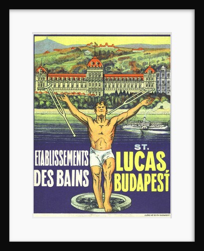 St. Lucas, Budapest Luggage Label by Anonymous