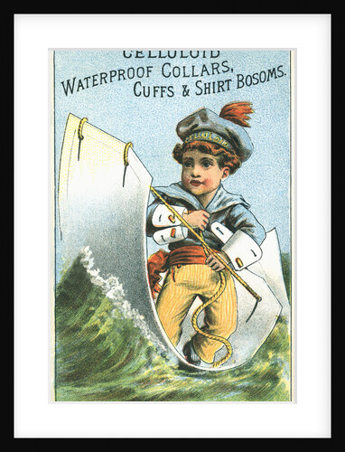 Celluloid Waterproof Collars, Cuffs & Shirt Bosoms Trade Card by Anonymous