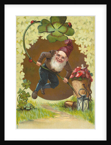 Postcard of a Leprechaun by Anonymous