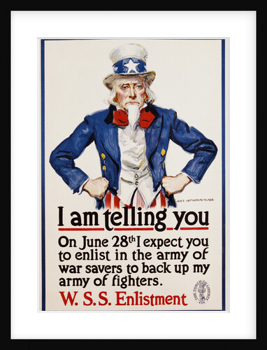I Am Telling You Poster by James Montgomery Flagg
