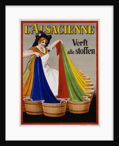 L'Alsacienne: Verft alle Stoffen Poster by Anonymous
