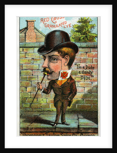Red Cross Granulated Lye Trade Card by Anonymous