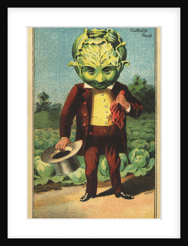 1st Premium Cabbage Head Trade Card by Anonymous