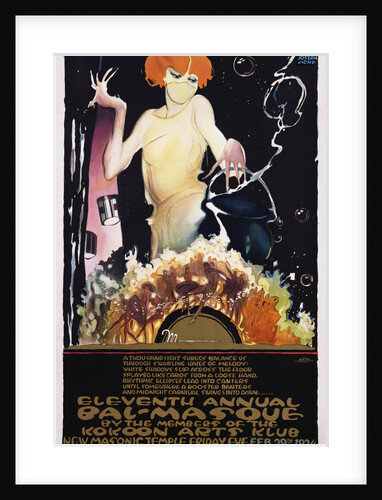 Eleventh Annual Bal-Masque Poster by Joseph W. Jicha
