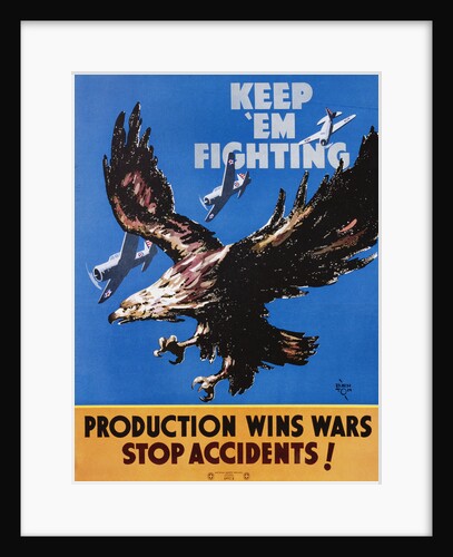 Keep 'Em Fighting Poster by Benton