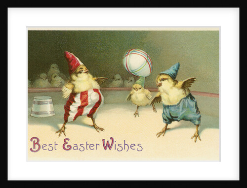 Best Easter Wishes Postcard with Chicks by Anonymous