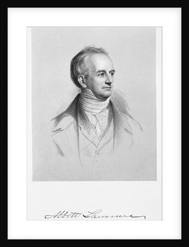 Portrait Engraving of Abbott Lawrence by Anonymous