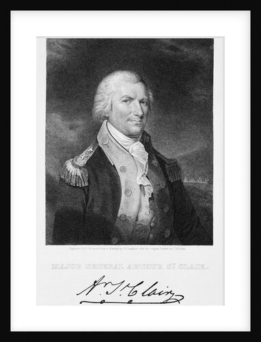 Portrait Engraving of Major General Arthur St. Clair by Anonymous