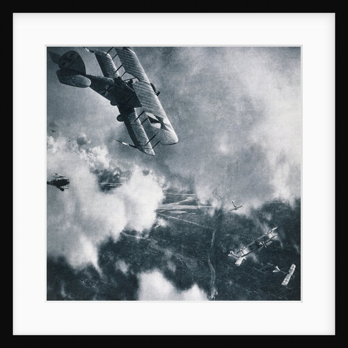 Aerial Combat on the Western Front, WWI Photogravure by Anonymous